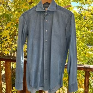 Size 15 3/4 - Van Gils Denim Dress Shirt